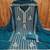 aqua georgette embroidered unstitched dressmaterials 3 pair top bottom dupptaa