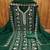 Green georgette embroidered unstitched dressmaterials 3 pair top bottom dupptaa
