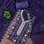 Purple georgette embroidered unstitched dressmaterials 3 pair top bottom dupptaa