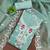sky organza embroidered unstitched dressmaterials 3 pair top bottom dupptaa