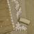 Cream georgette embroidered unstitched dressmaterials 3 pair top bottom dupptaa