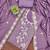 Lavender georgette embroidered unstitched dressmaterials 3 pair top bottom dupptaa