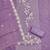 Lavender georgette embroidered unstitched dressmaterials 3 pair top bottom dupptaa