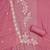 Pink georgette embroidered unstitched dressmaterials 3 pair top bottom dupptaa