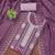 lavender georgette embroidered unstitched dressmaterials 3 pair top bottom dupptaa