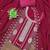 pink georgette embroidered unstitched dressmaterials 3 pair top bottom dupptaa