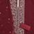 maroon georgette embroidered unstitched dressmaterials 3 pair top bottom dupptaa