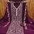 wine georgette embroidered unstitched dressmaterials 3 pair top bottom dupptaa