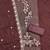 brown georgette embroidered unstitched dressmaterials 3 pair top bottom dupptaa