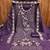 purple georgette embroidered unstitched dressmaterials 3 pair top bottom dupptaa
