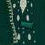 green georgette embroidered unstitched dressmaterials 3 pair top bottom dupptaa