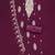 wine georgette embroidered unstitched dressmaterials 3 pair top bottom dupptaa