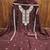 brown georgette embroidered unstitched dressmaterials 3 pair top bottom dupptaa