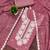 pink georgette embroidered unstitched dressmaterials 3 pair top bottom dupptaa