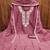pink georgette embroidered unstitched dressmaterials 3 pair top bottom dupptaa