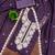 purple georgette embroidered unstitched dressmaterials 3 pair top bottom dupptaa