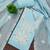 Teal chanderi  embroidered unstitched dressmaterials 3 pair top bottom dupptaa