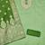 Green silk embroidered unstitched dressmaterials 3 pair top bottom dupptaa