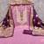 Lavender silk embroidered unstitched dressmaterials 3 pair top bottom dupptaa