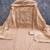 Cream silk embroidered unstitched dressmaterials 3 pair top bottom dupptaa