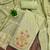 Sea green silk embroidered unstitched dressmaterials 3 pair top bottom dupptaa