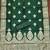 Green silk embroidered unstitched dressmaterials 3 pair top bottom dupptaa