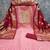 Maroon silk embroidered unstitched dressmaterials 3 pair top bottom dupptaa