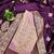 Wine silk embroidered unstitched dressmaterials 3 pair top bottom dupptaa
