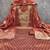 Brown silk embroidered unstitched dressmaterials 3 pair top bottom dupptaa