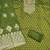 Green silk embroidered unstitched dressmaterials 3 pair top bottom dupptaa