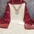 Maroon silk embroidered unstitched dressmaterials 3 pair top bottom dupptaa