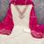 Pink silk embroidered unstitched dressmaterials 3 pair top bottom dupptaa