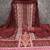 maroon cotton blend embroidered unstitched dressmaterials 3 pair top bottom dupptaa