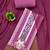 pink cotton blend embroidered unstitched dressmaterials 3 pair top bottom dupptaa