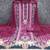 pink cotton blend embroidered unstitched dressmaterials 3 pair top bottom dupptaa