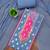 Blue cotton embroidered unstitched dressmaterials 3 pair top bottom dupptaa