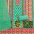 Green cotton embroidered unstitched dressmaterials 3 pair top bottom dupptaa