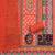 Orange cotton embroidered unstitched dressmaterials 3 pair top bottom dupptaa