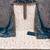 Blue georgette embroidered unstitched dressmaterials 3 pair top bottom dupptaa