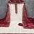 Maroon georgette embroidered unstitched dressmaterials 3 pair top bottom dupptaa