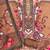Cream cotton embroidered unstitched dressmaterials 3 pair top bottom dupptaa