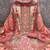 Pink cotton embroidered unstitched dressmaterials 3 pair top bottom dupptaa