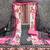 Pink cotton embroidered unstitched dressmaterials 3 pair top bottom dupptaa
