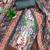 Sea green cotton embroidered unstitched dressmaterials 3 pair top bottom dupptaa