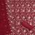 Red cotton embroidered unstitched dressmaterials 3 pair top bottom dupptaa