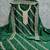 Green cotton embroidered unstitched dressmaterials 3 pair top bottom dupptaa