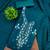 Blue cotton embroidered unstitched dressmaterials 3 pair top bottom dupptaa