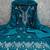 Blue cotton embroidered unstitched dressmaterials 3 pair top bottom dupptaa