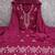 Wine cotton embroidered unstitched dressmaterials 3 pair top bottom dupptaa