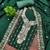 Green cotton embroidered unstitched dressmaterials 3 pair top bottom dupptaa